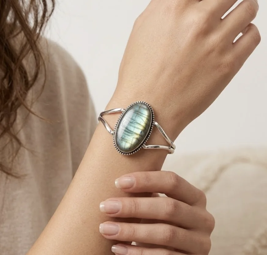 Labradorite Mystic Glow Bangle image 2