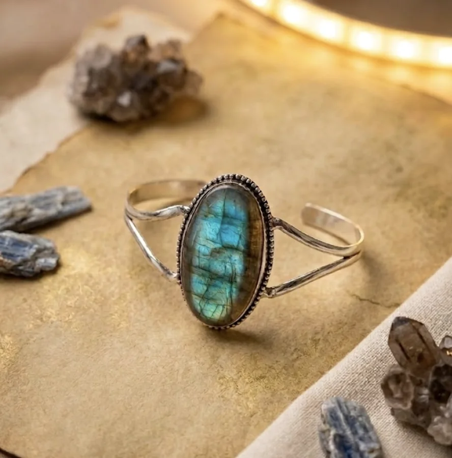 Labradorite Mystic Glow Bangle image 4
