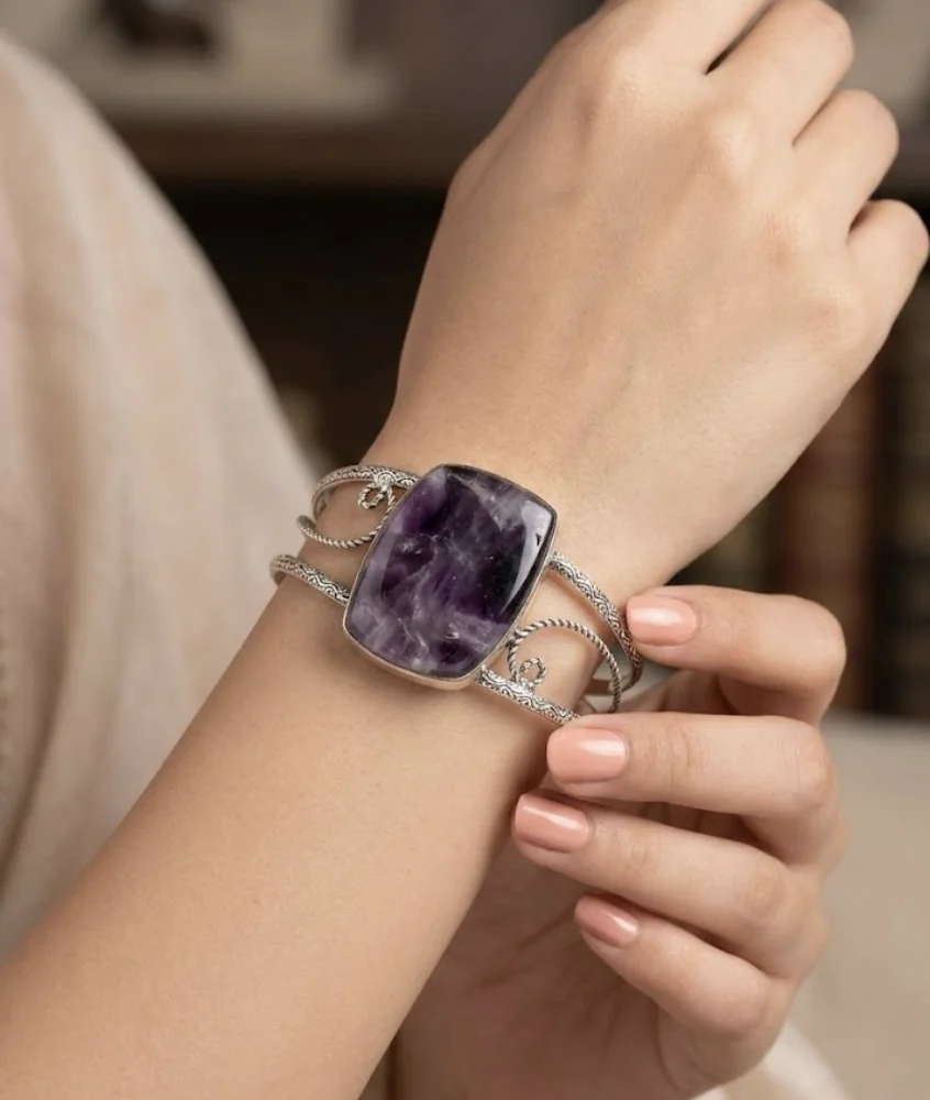 Amethyst Balance Bangle image 2