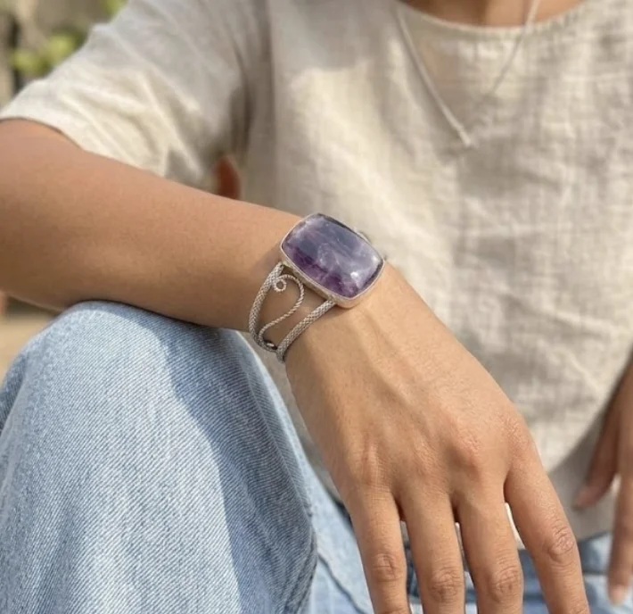 Amethyst Balance Bangle image 4