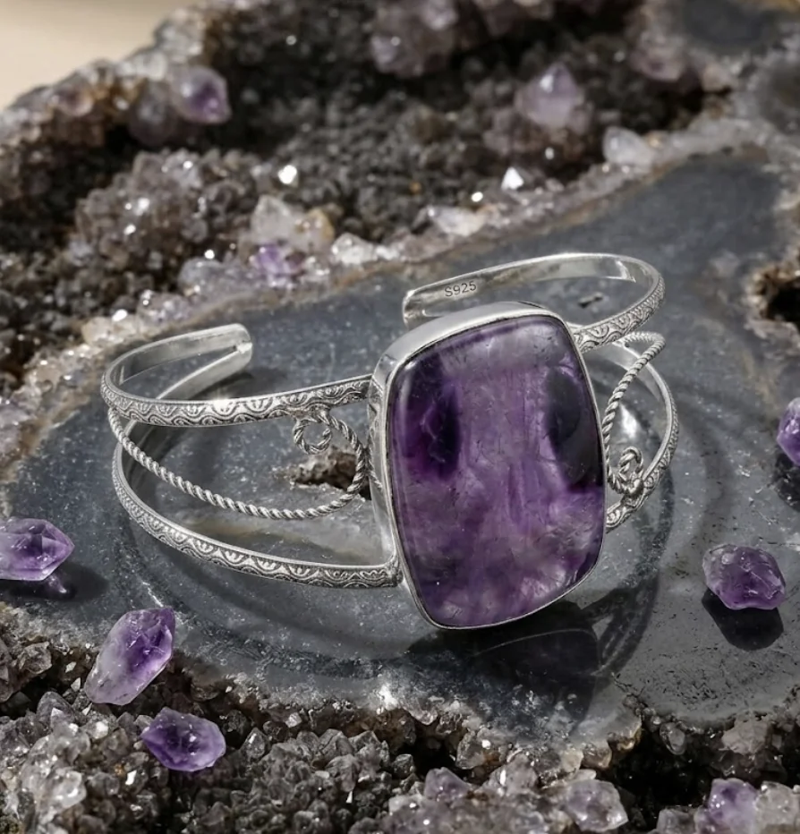 Amethyst Balance Bangle image 5