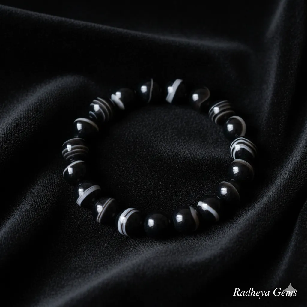 Banded Agate Protection Bracelet image 2