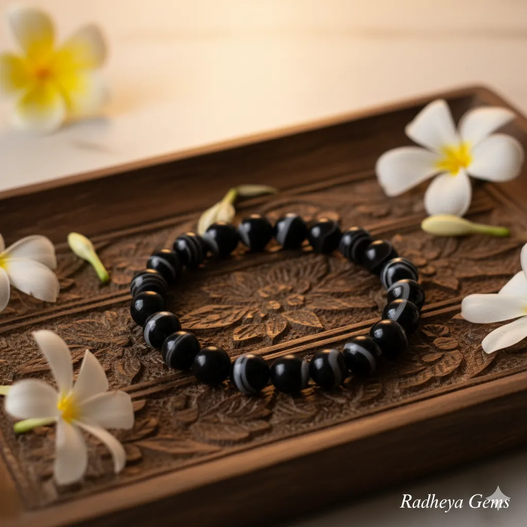 Banded Agate Protection Bracelet image 3