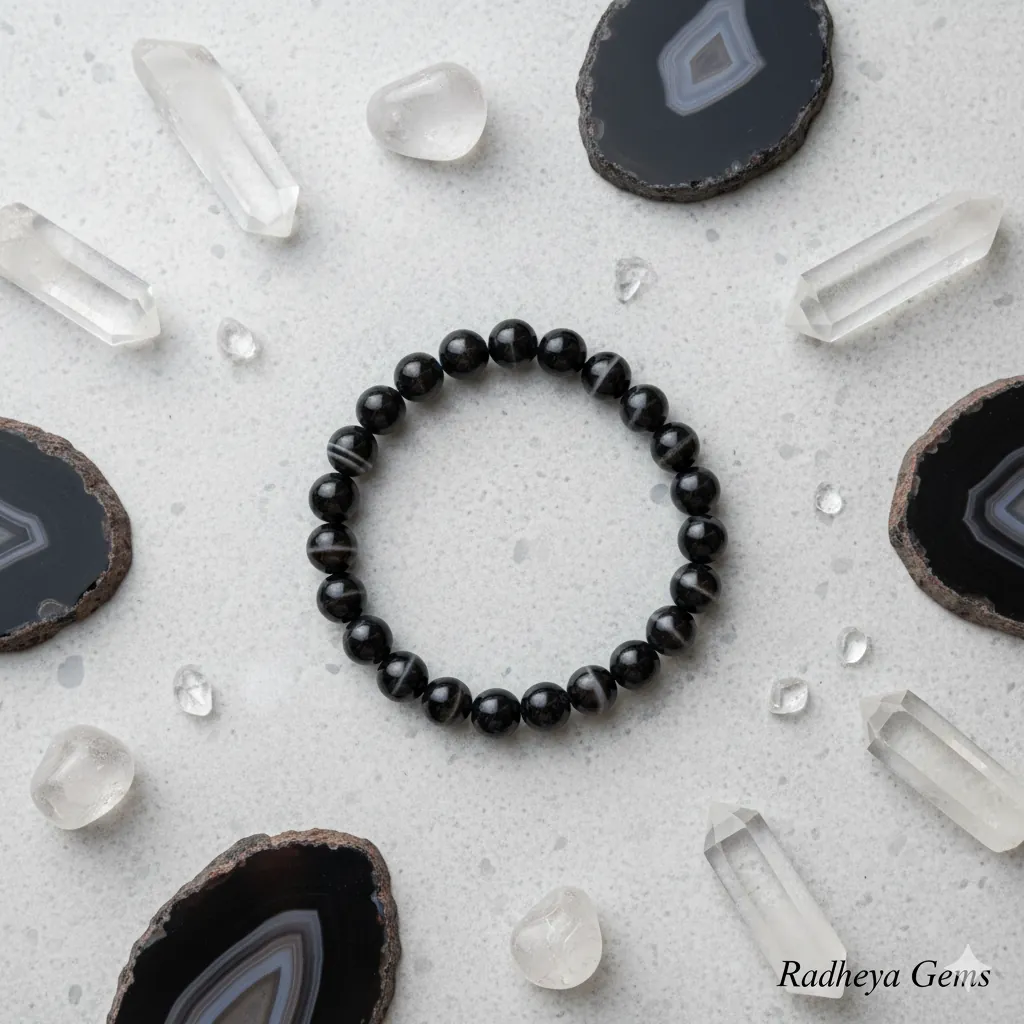 Banded Agate Protection Bracelet image 5