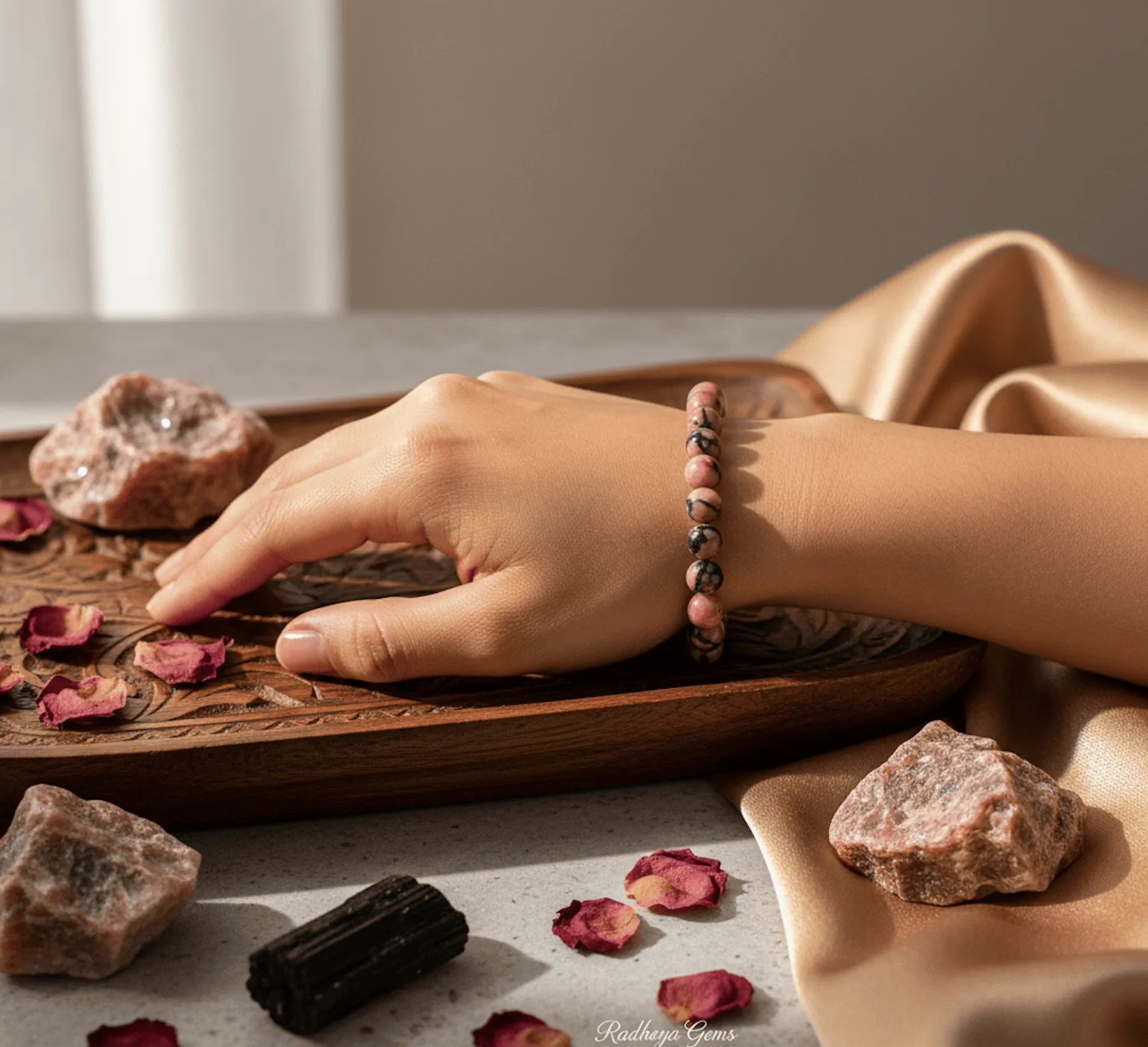 Rhodonite Compassion Bracelet image 2