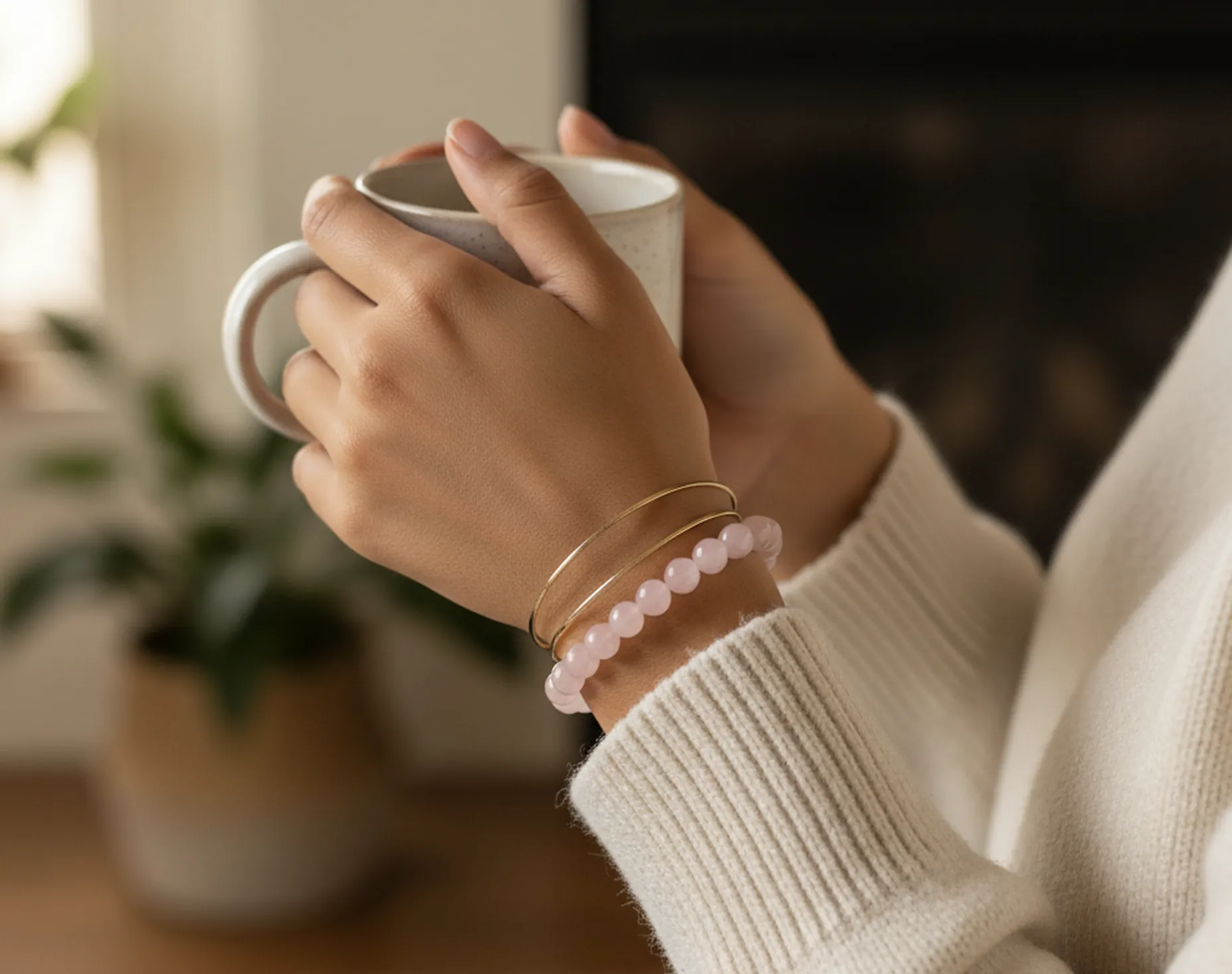 Rose Quartz Love Bracelet image 4