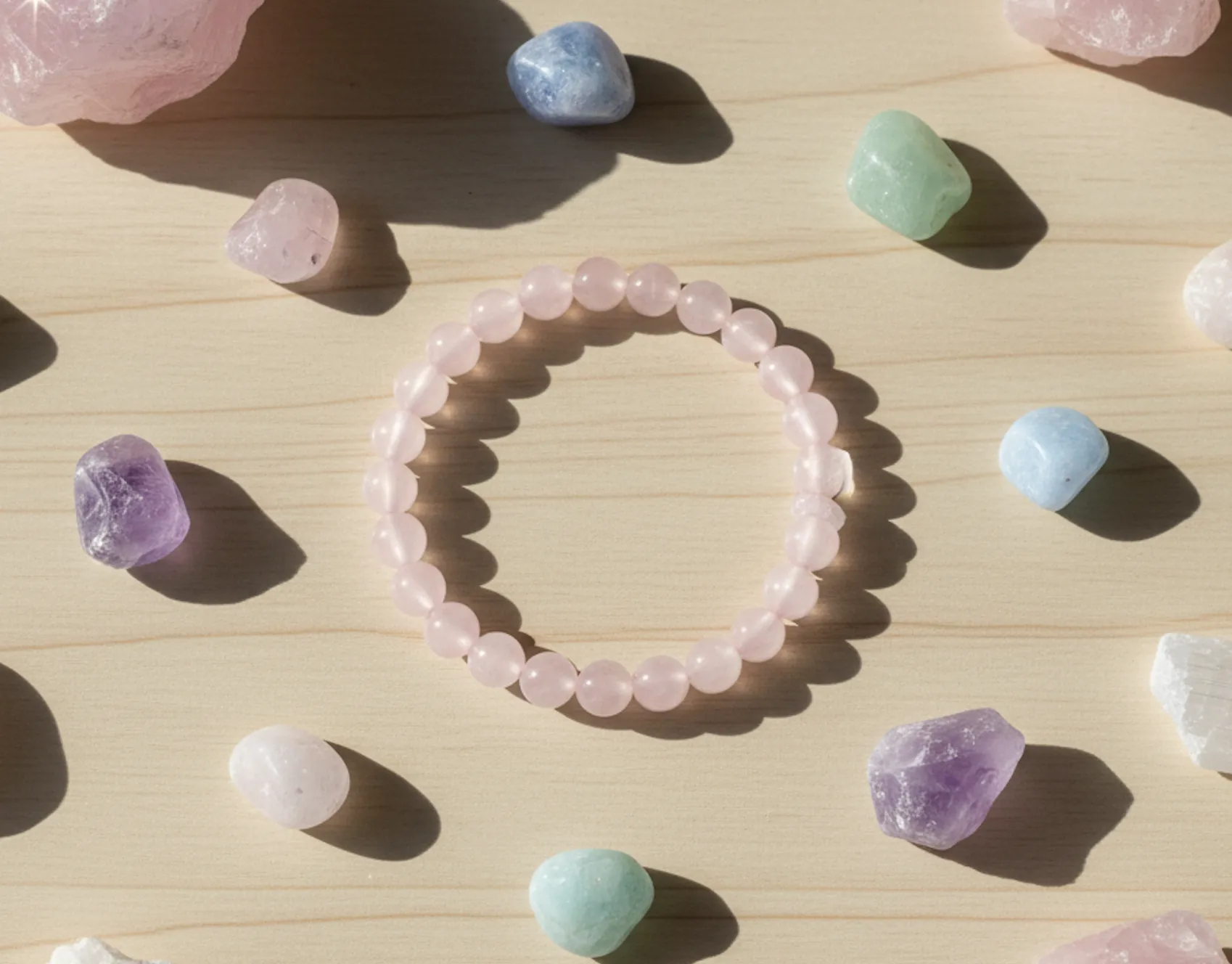 Rose Quartz Love Bracelet image 5