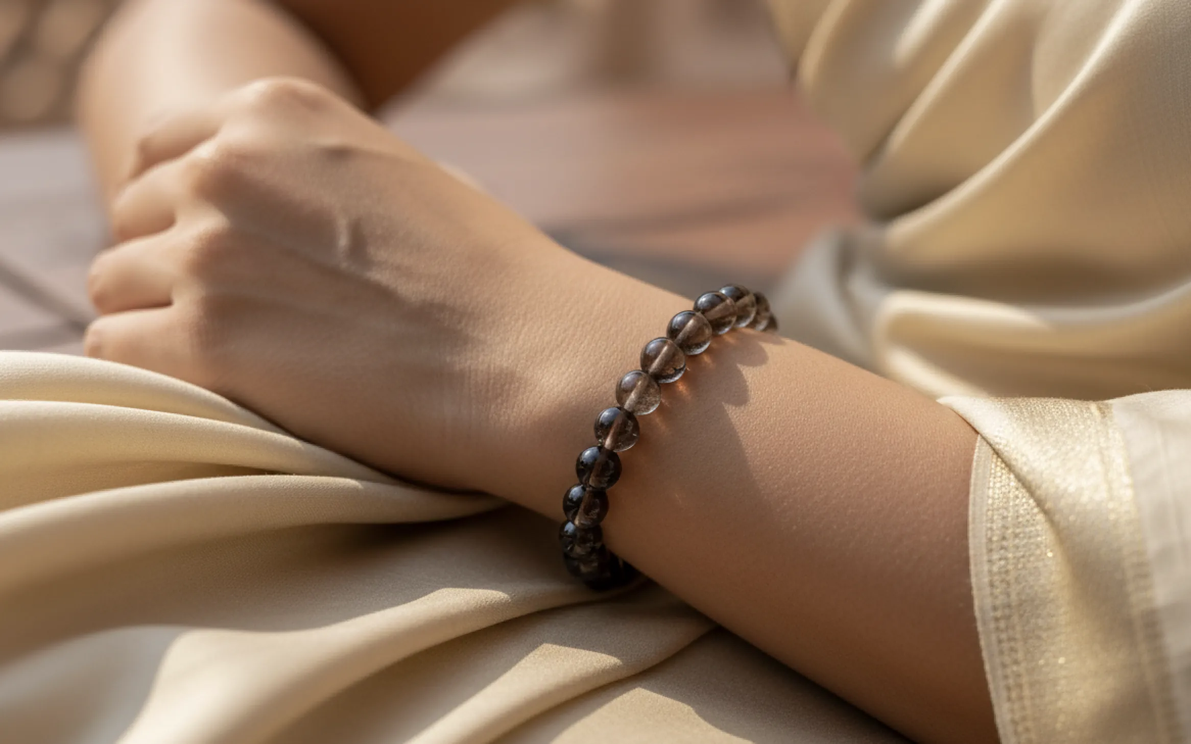 Smoky Quartz Grounding Bracelet image 2