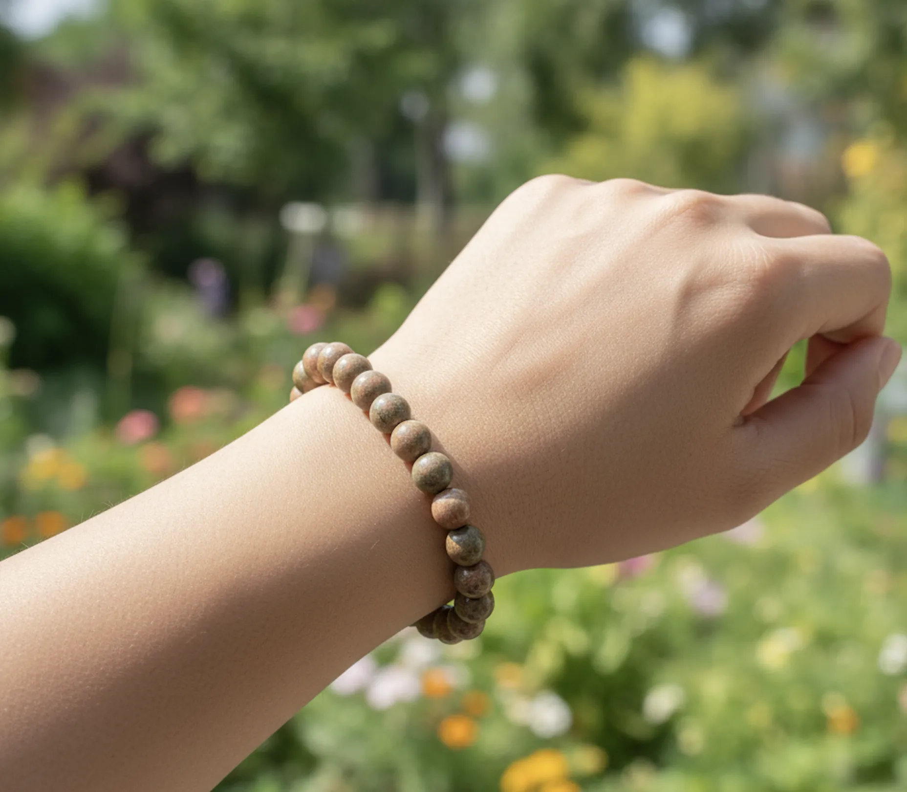 Unakite Healing Bracelet image 2