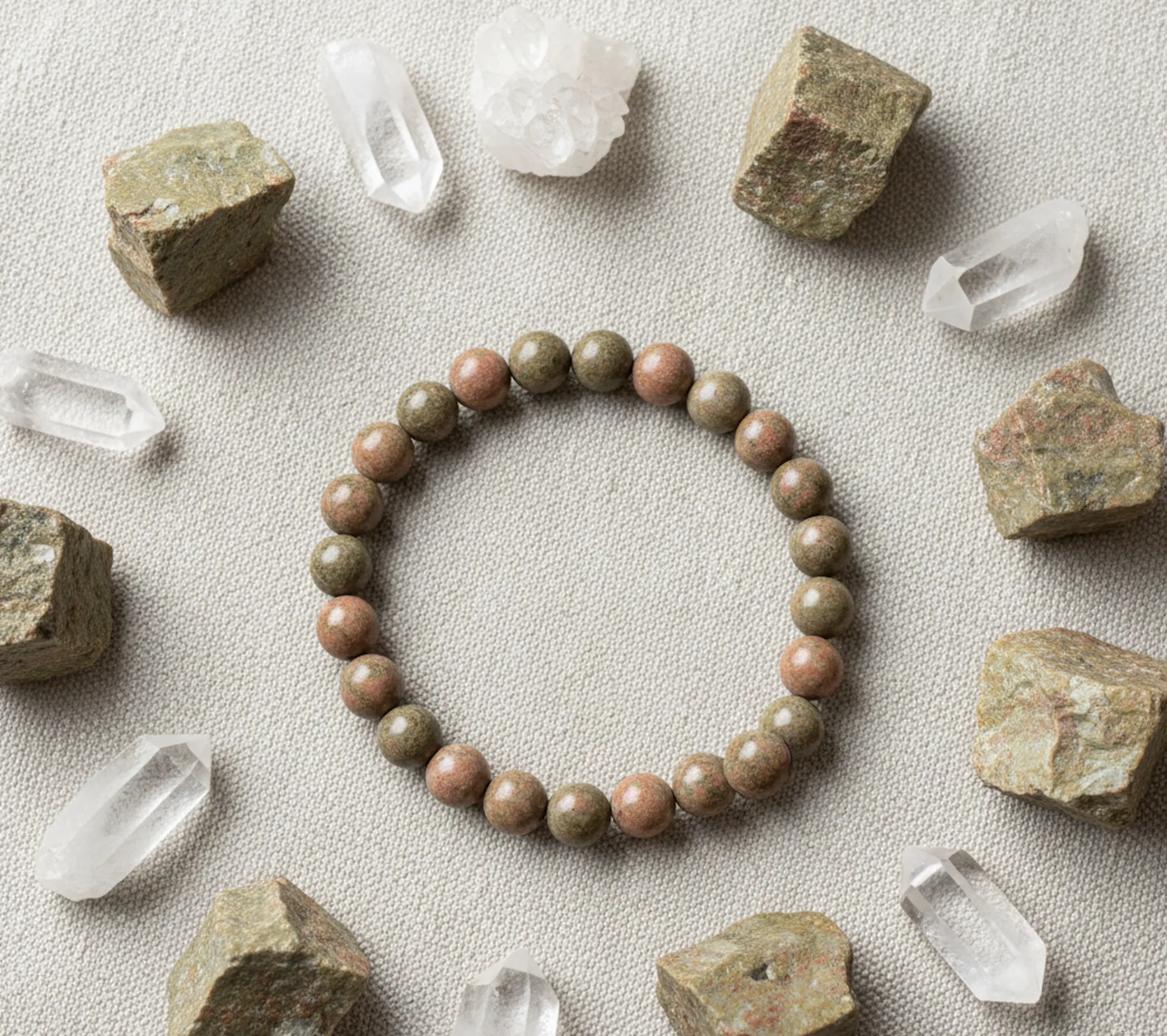 Unakite Healing Bracelet image 5