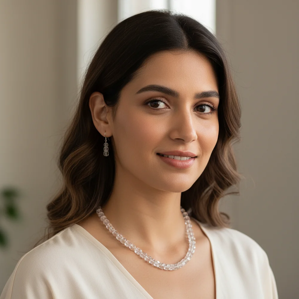 Amethyst Box-Cut Sleek Necklace