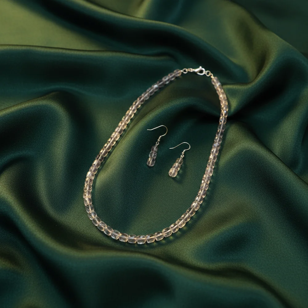 Amethyst Box-Cut Sleek Necklace image 5