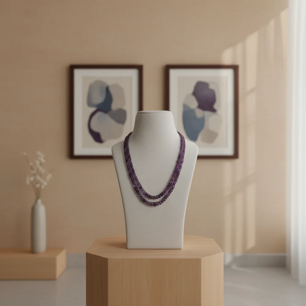 Amethyst Prism Necklace image 4