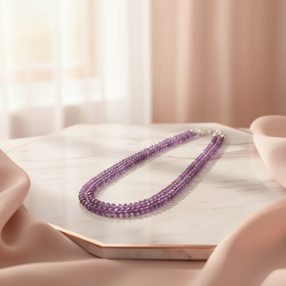 Amethyst Prism Necklace image 5