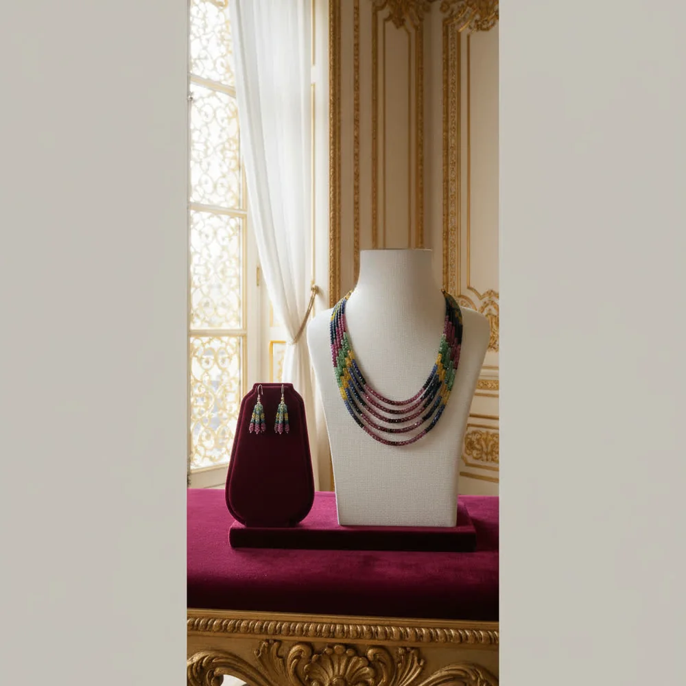 Jaipur Multigem Regalia Necklace image 5