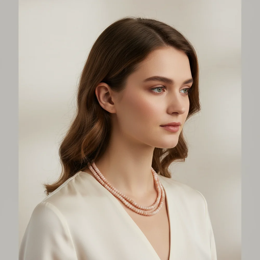 Pink Opal Blush Necklace image 4