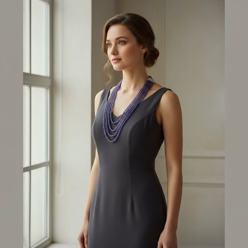 Pure Tanzanite Luxe Necklace image 3