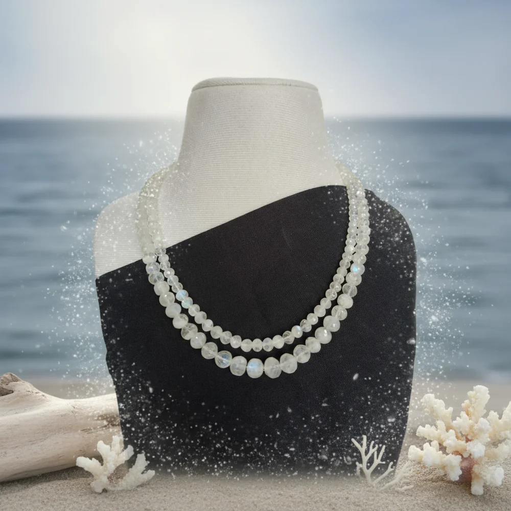 Rainbow Moonstone Glow Necklace