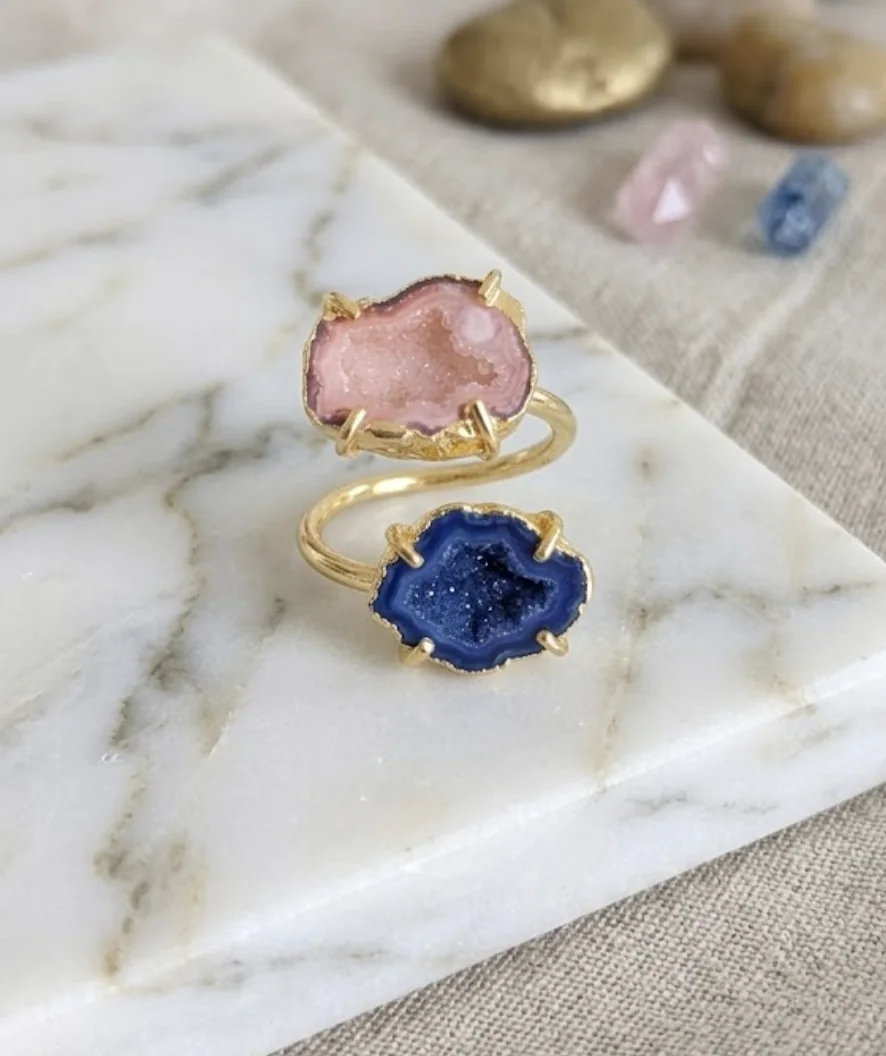 Natural Druzy Crystal Ring image 4