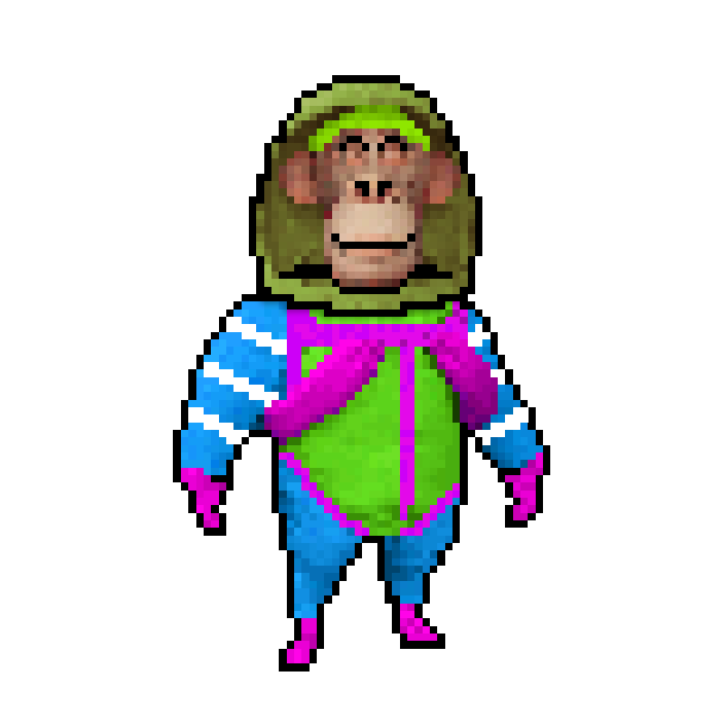 Pixel Radioactive Ape #105