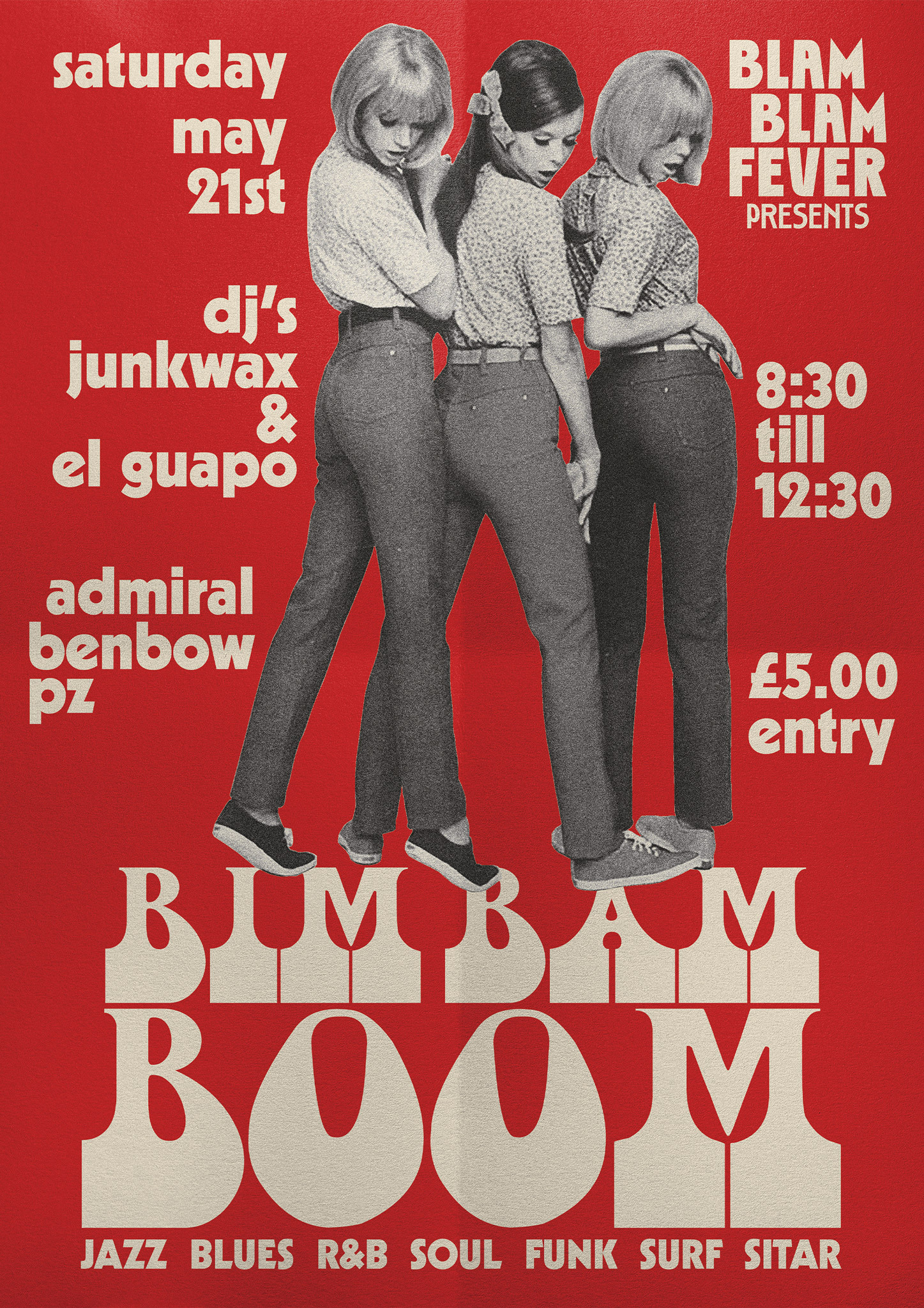 Junkwax bim bam boom poster