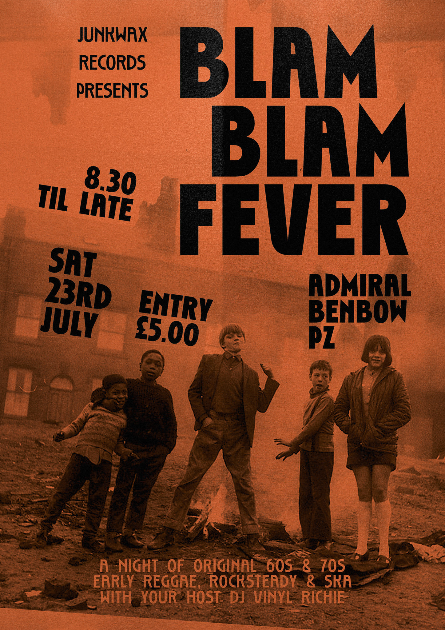 Junkwax blam blam poster 2