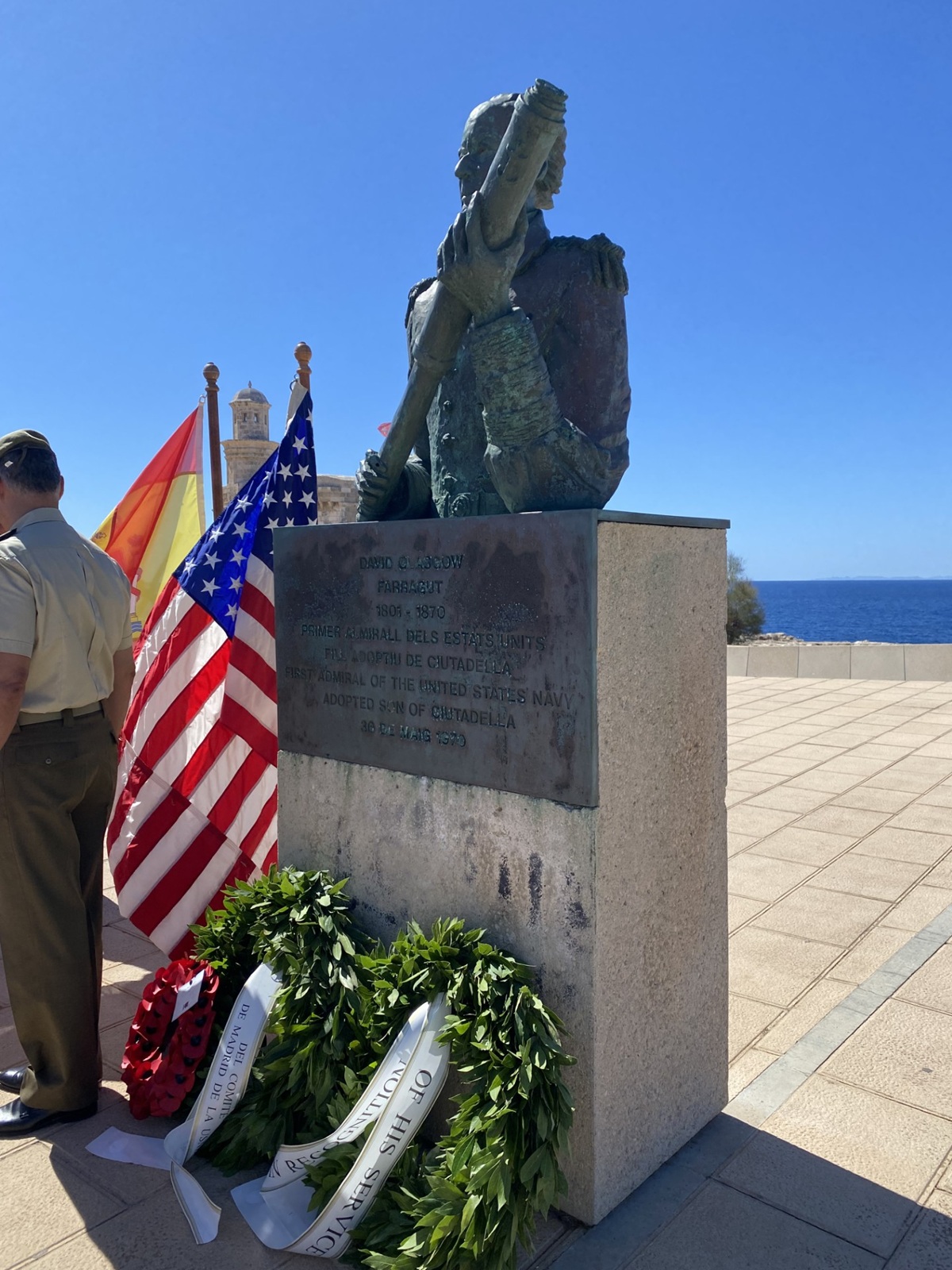 Homenaje al Almirante Farragut en Menorca