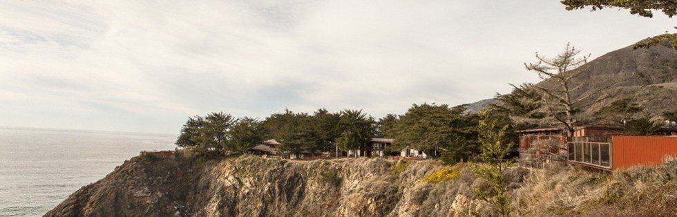 ocean view over cliff