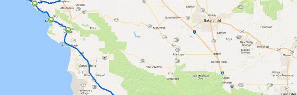 california road quickmap