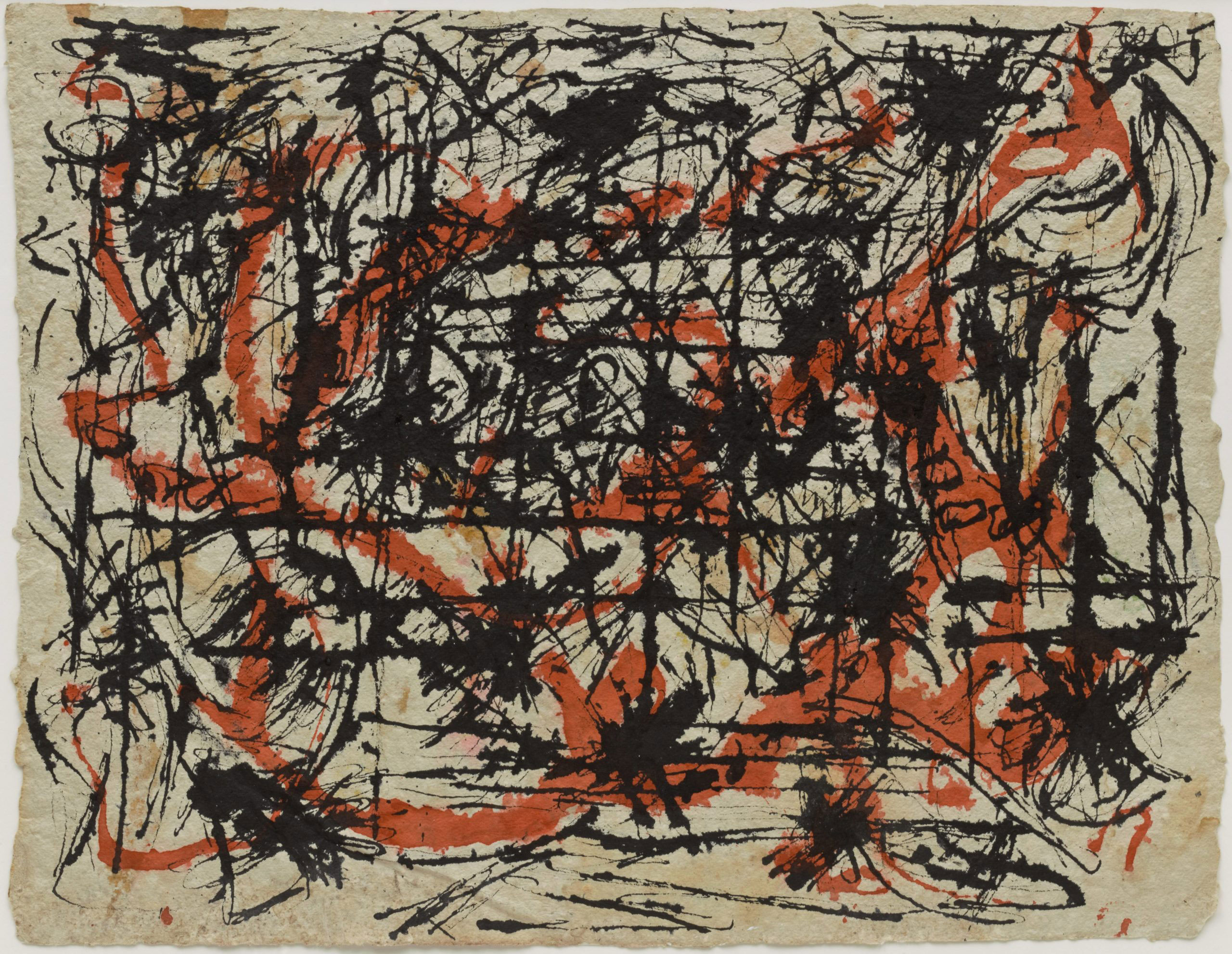 Untitled Chinese Ink Drawing', Henri Michaux, 1961