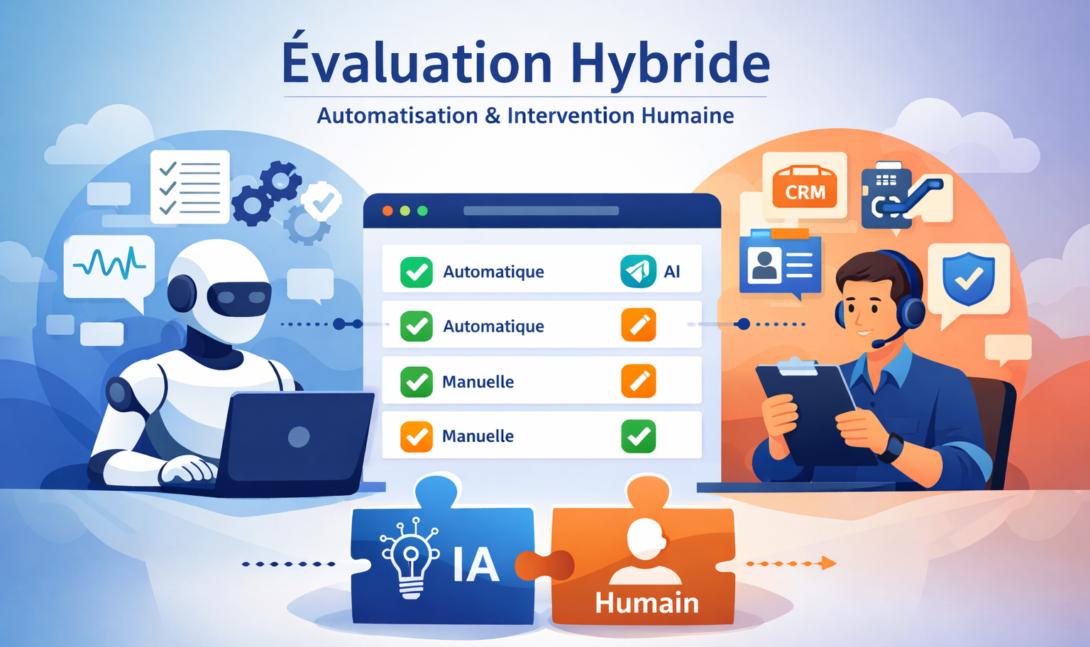 <b>Analyse hybride</b> : combinez évaluation automatique et manuelle dans Raisetalk