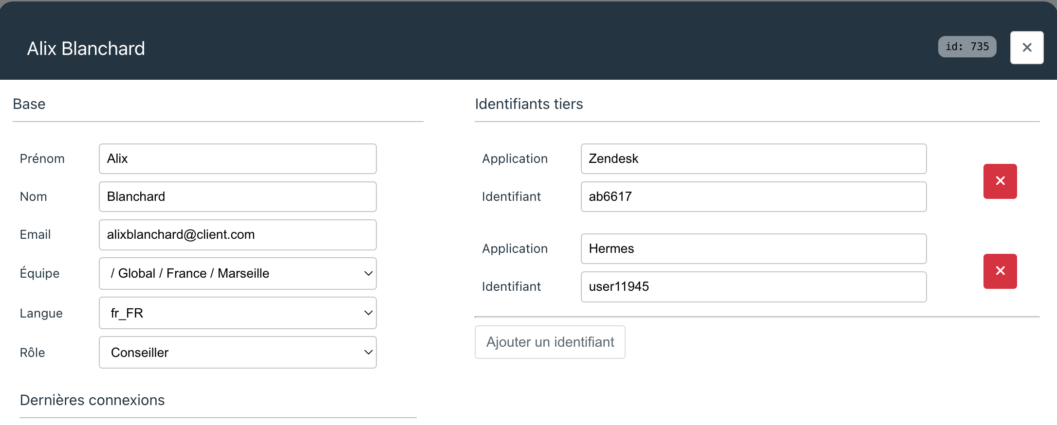 Gestion des utilisateurs et des rôles Raisetalk
