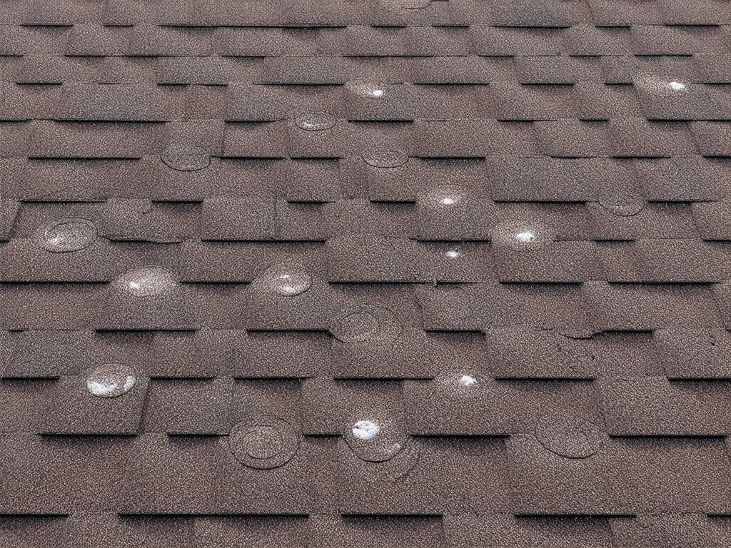 Cool roofing material reflecting sunlight