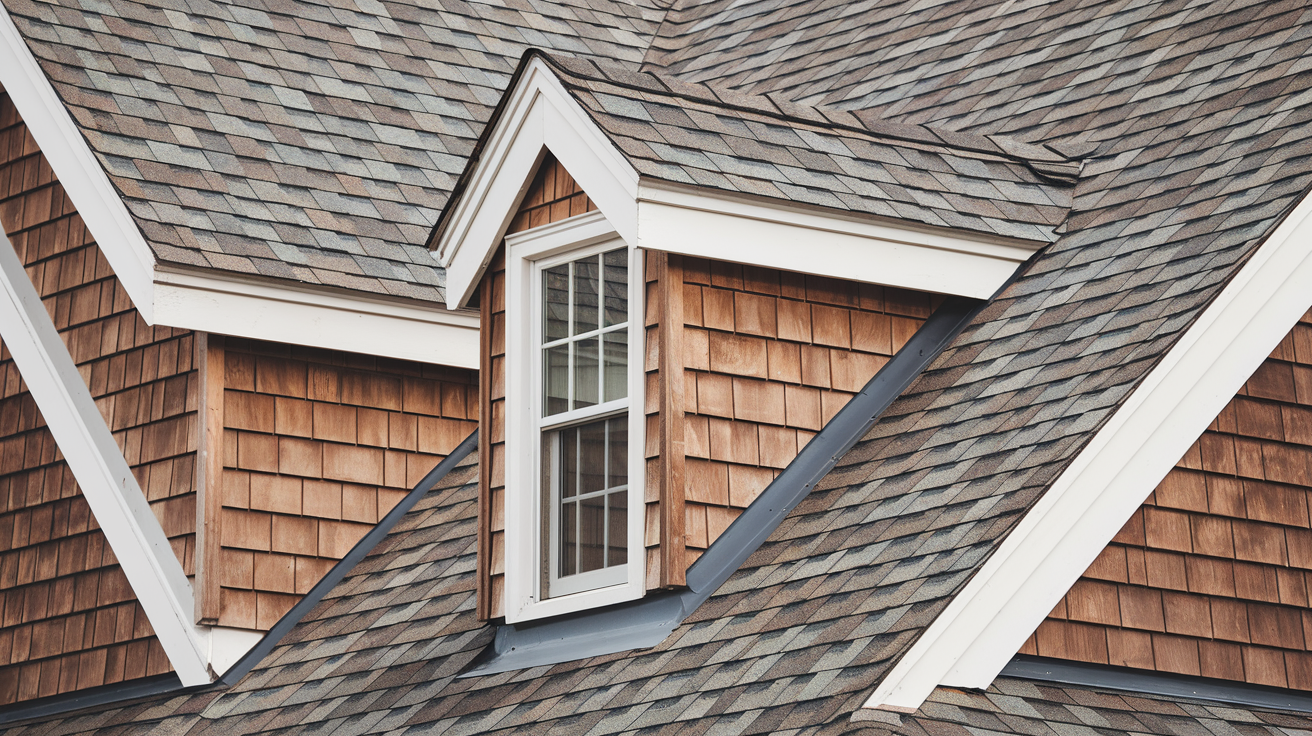 Dormer roof with proper flashing