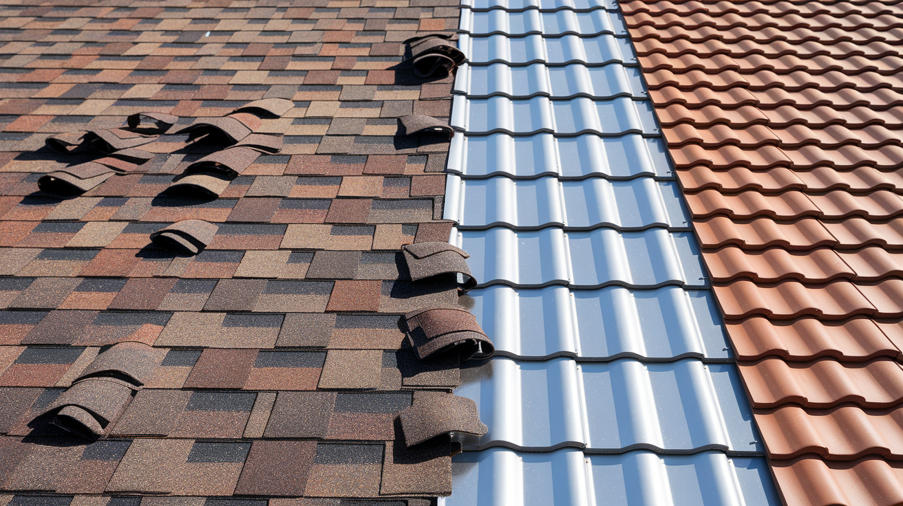 Comparison of common roofing materials