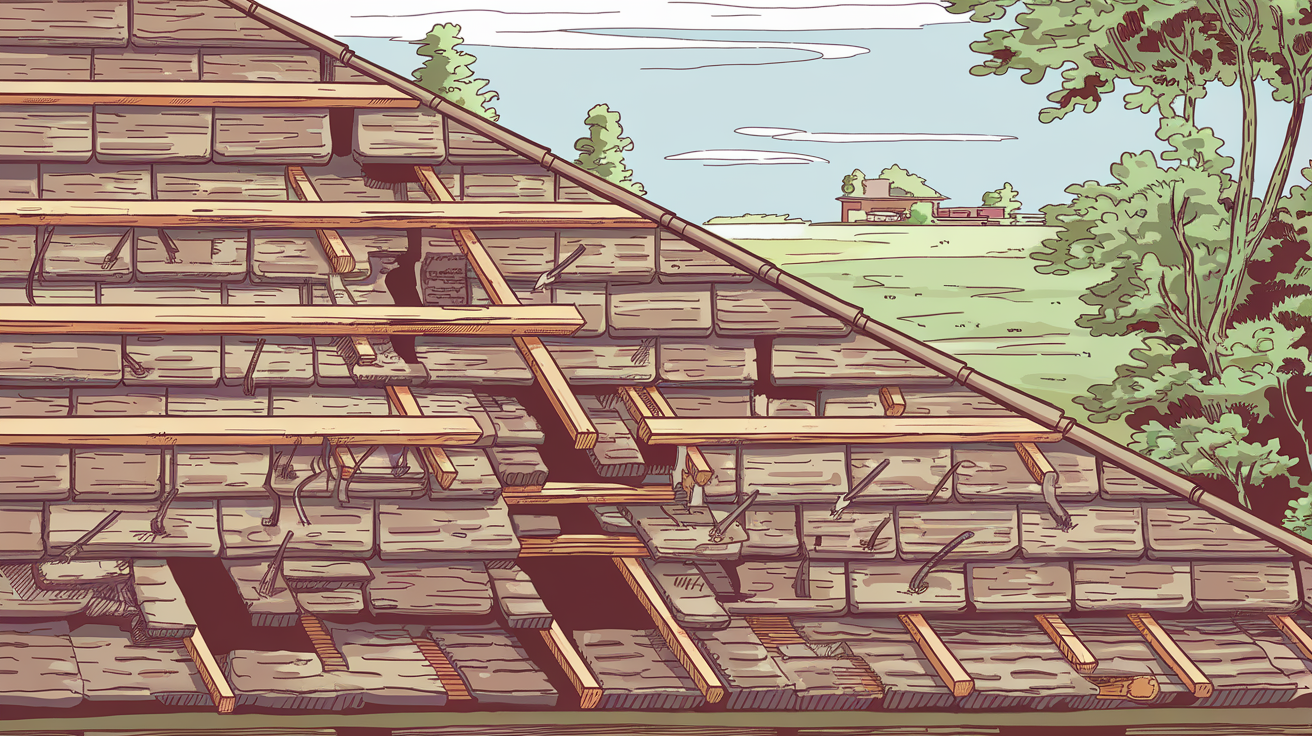Common roofing mistakes illustration