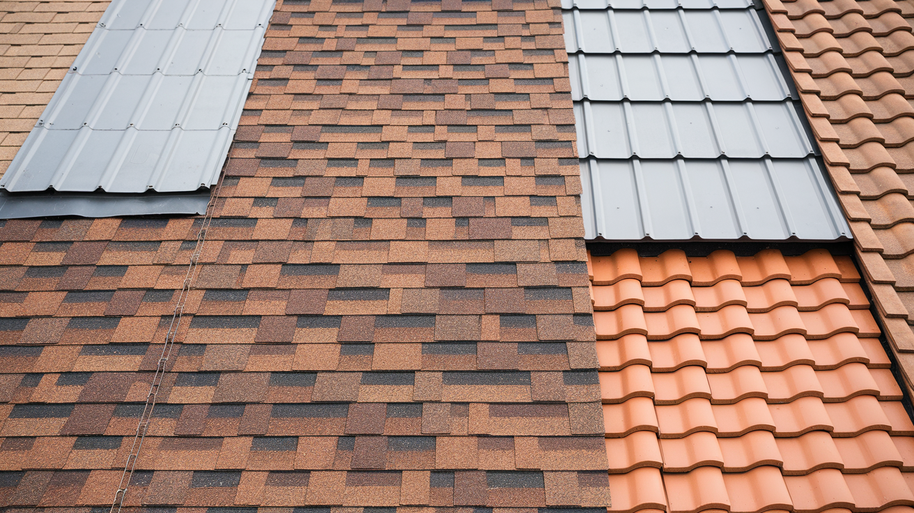 Different types of roofing materials