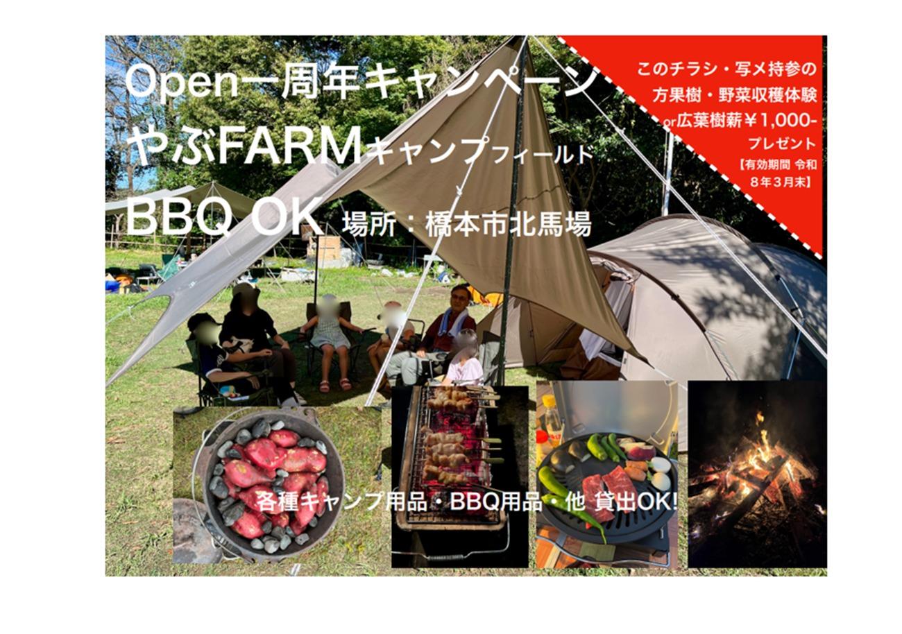 【OPEN☆1周年記念】この写真をご提示すると果樹・野菜収穫体験or薪プレゼント！（有効期限令和8年3月末）