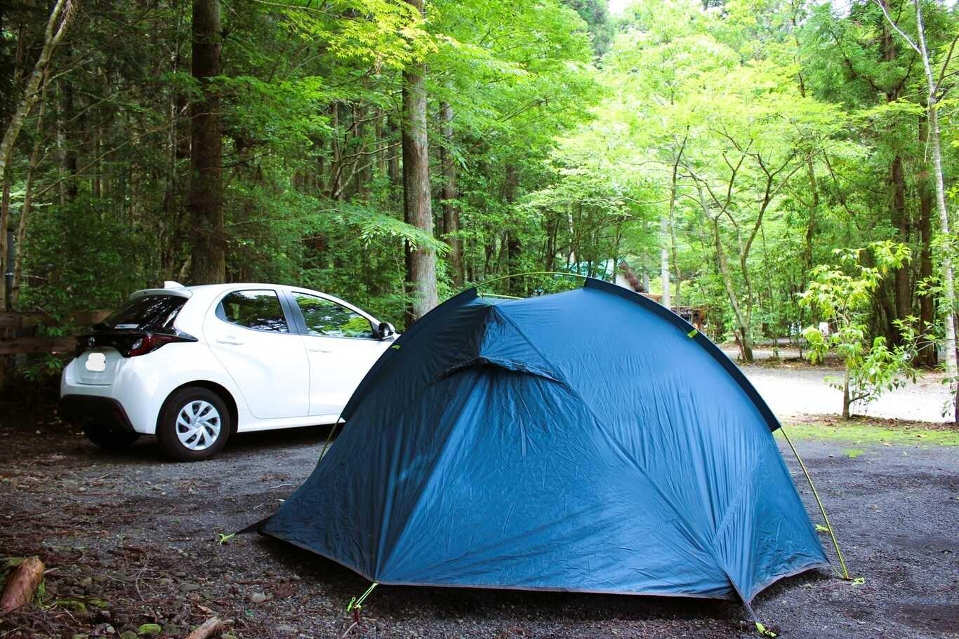大人２名様限定オートキャンプサイトの例：40サイト（小さめテント）