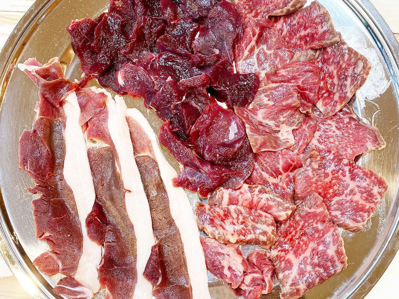 ジビエのお肉の盛り合わせ（事前注文でご用意いたします。300g3000円））