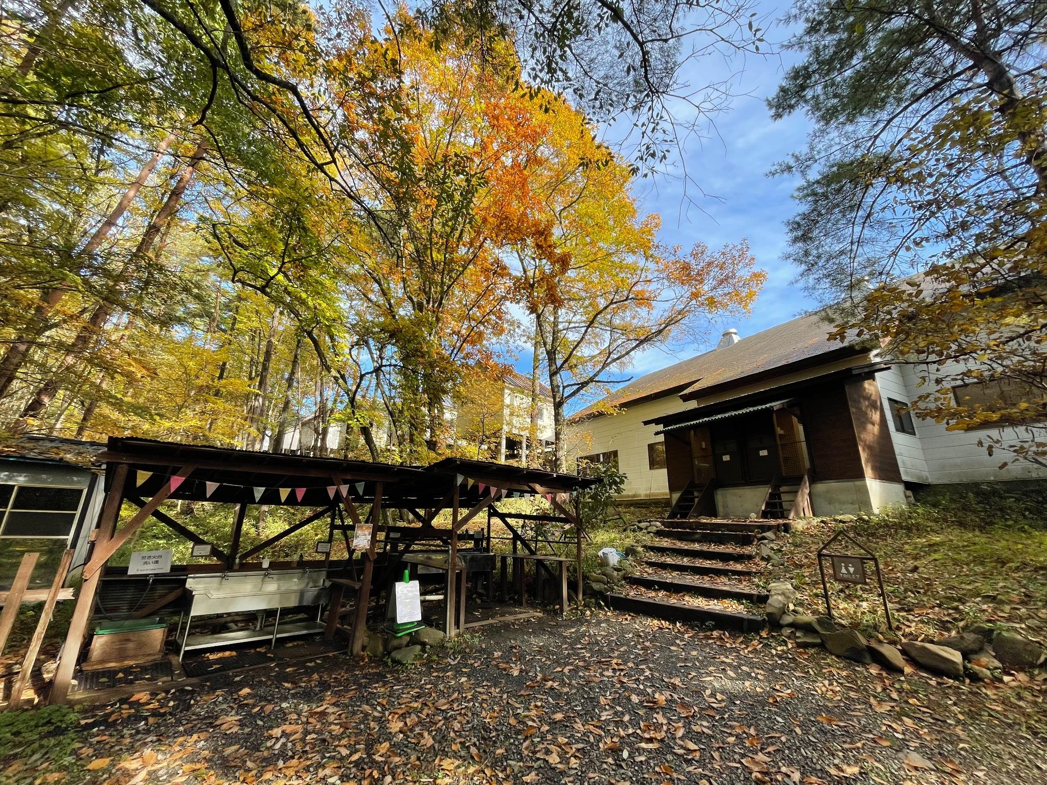 キャンプサイト側の水場。