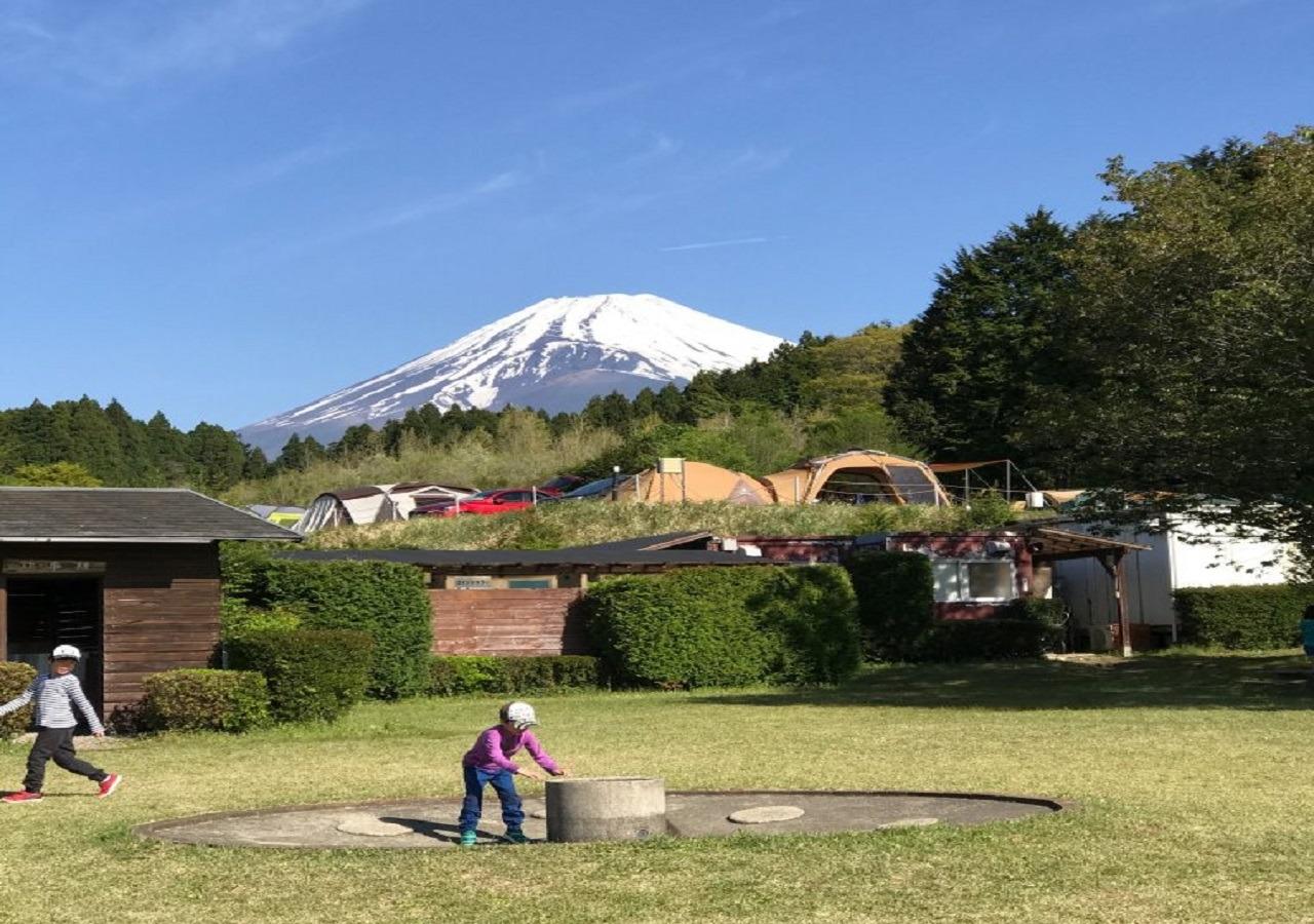 広場からは富士山が一望出来ます。