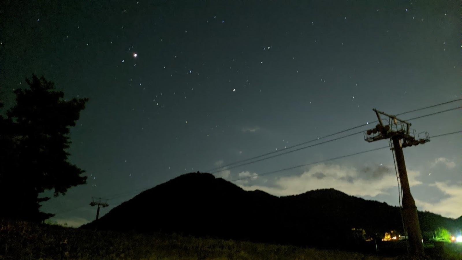 夜は満天の星！