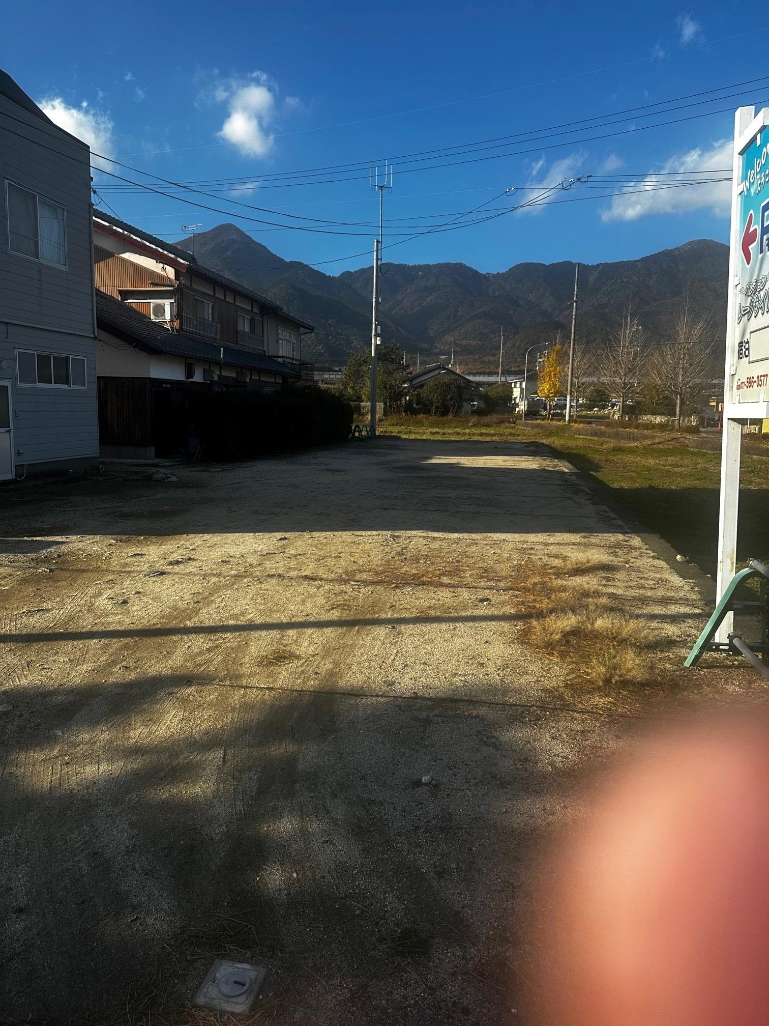 当店の駐車場になります。