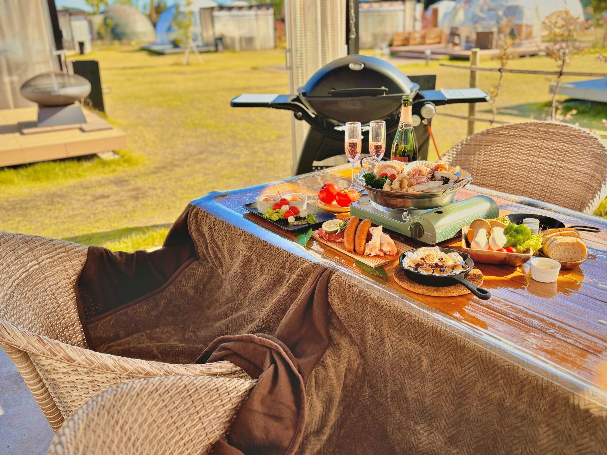 冬季限定｜こたつでBBQ