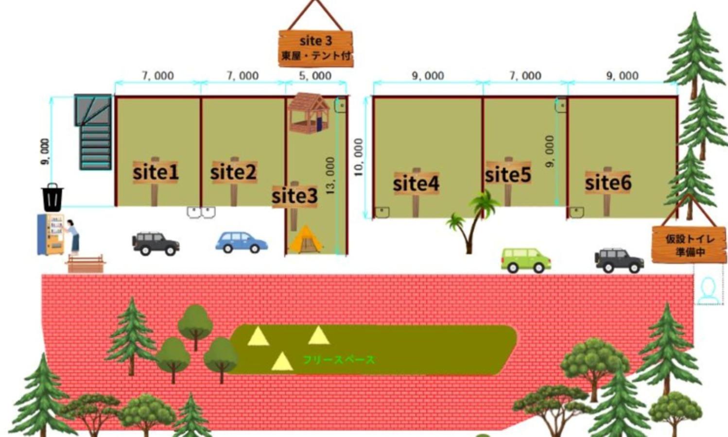 キャンプサイト参考図