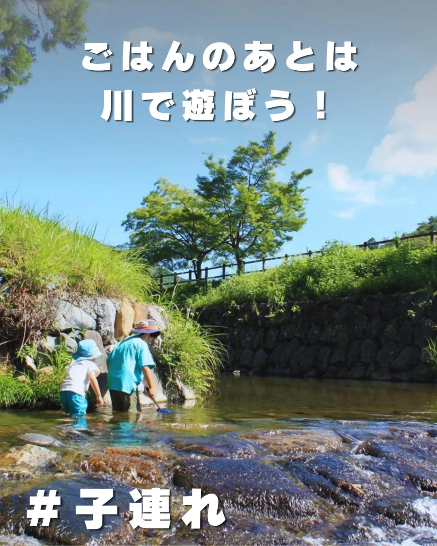 渋川親水公園はてんてんゴーしぶ川から車で2分のところにあります🏞 泳いだり、生き物を探したり、、、 夢中になって遊ぶひとときをお過ごしいただけます！