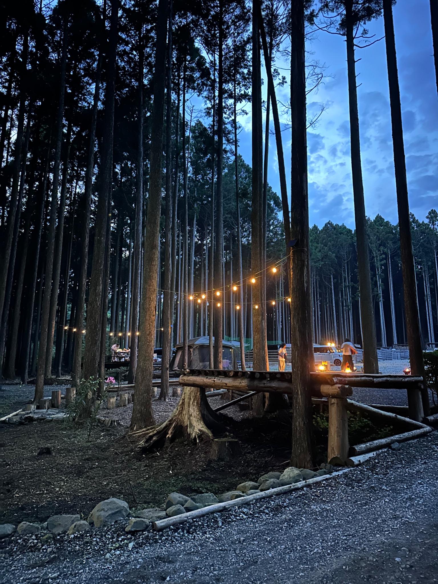 林間サイト　デッキ付き