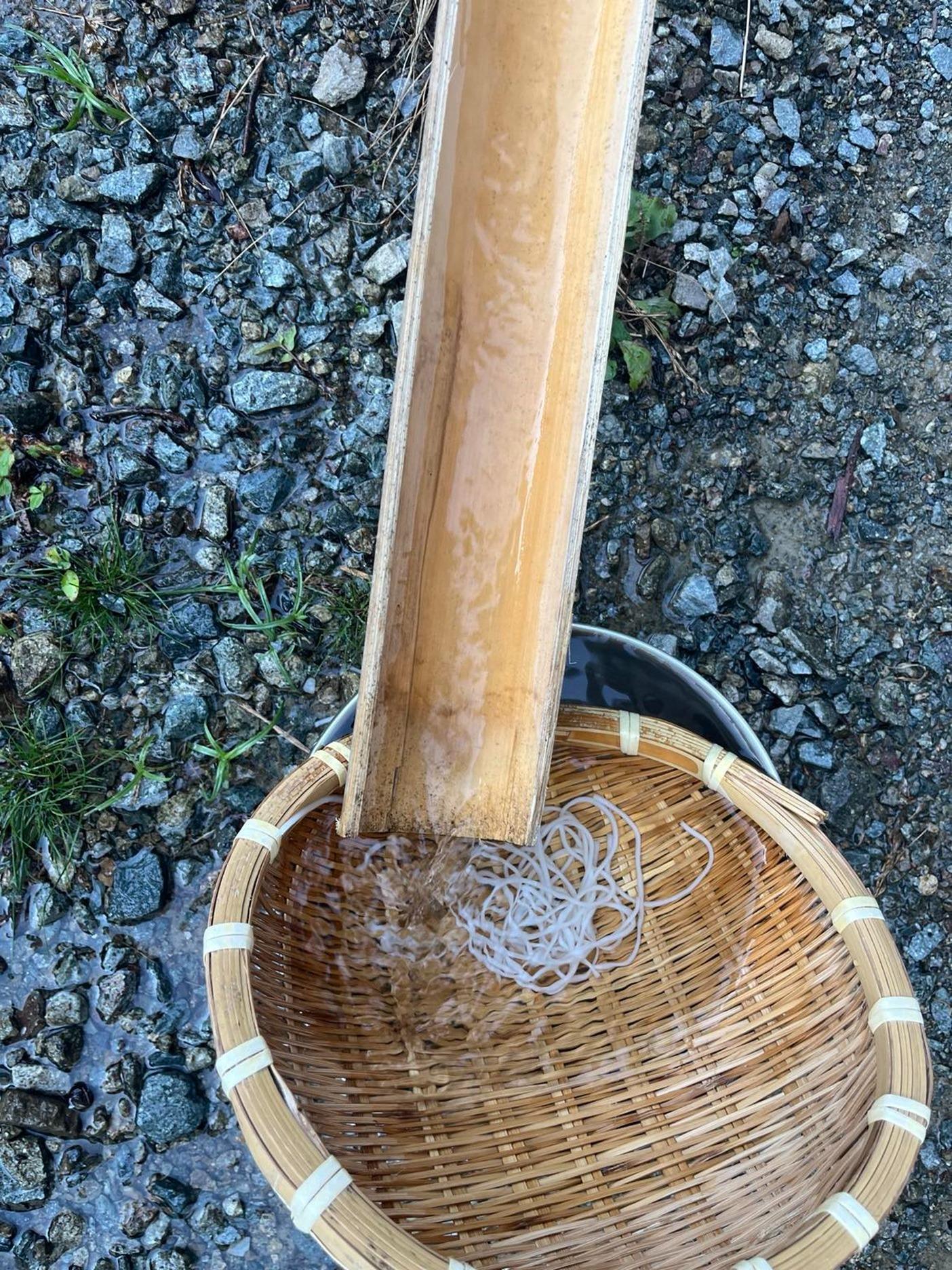 夏は流し素麺もやります