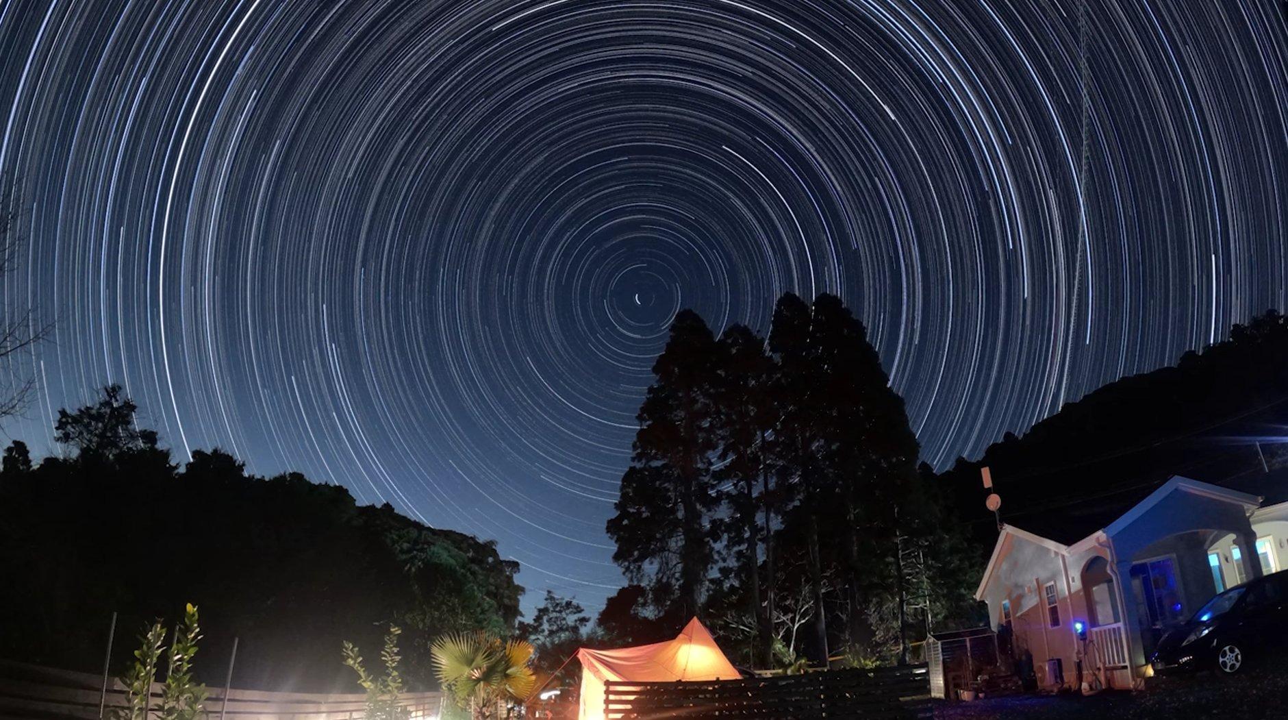 星空タイムラプス